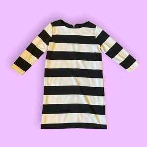 Stripe dress b&w